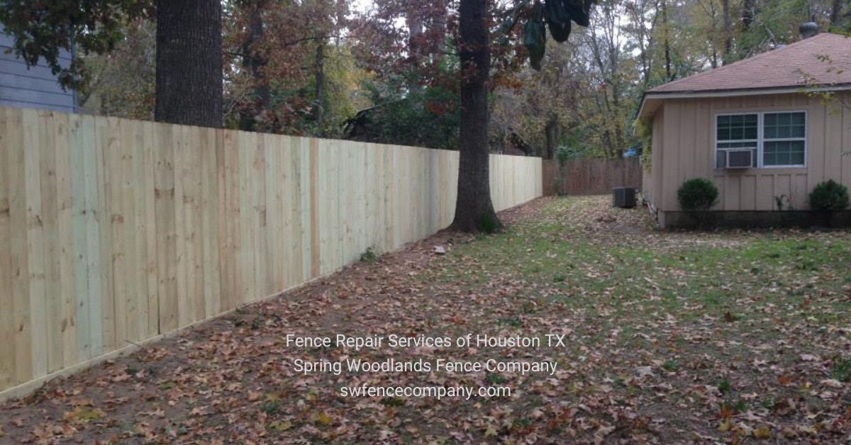 fence repair services of Houston Texas